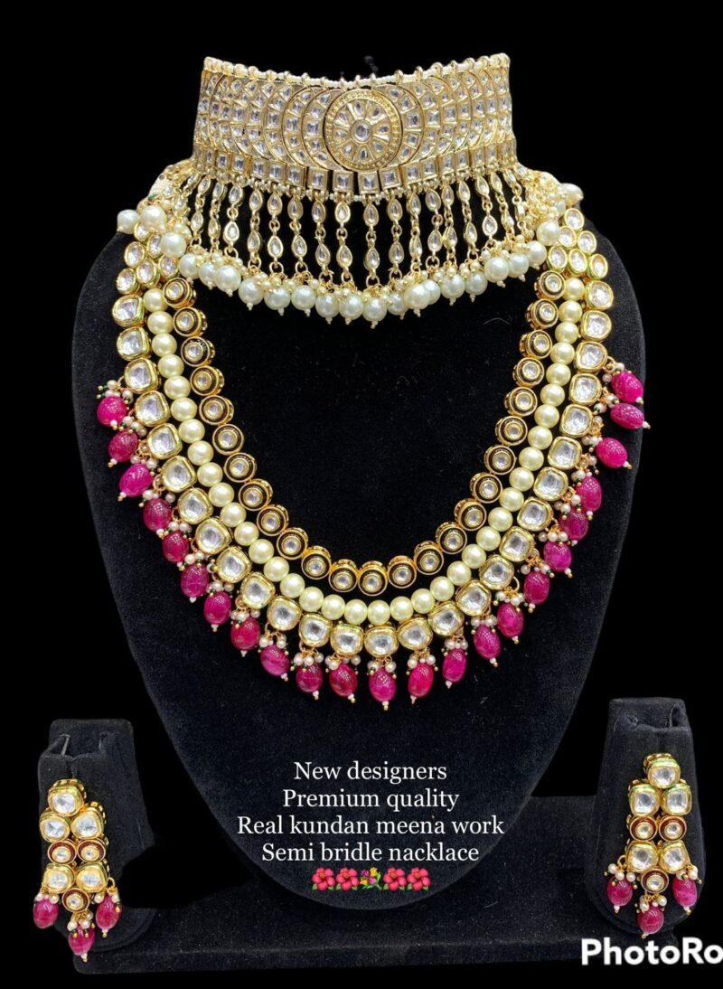 Kundan bridal jewellery set